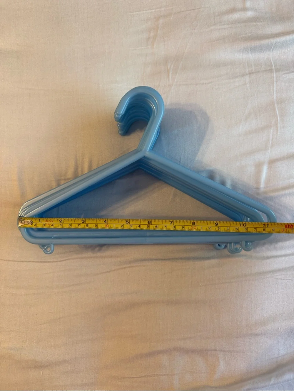 Lot of 20 Kid’s Children Baby Toddler Dog Blue Plastic Hangers for Clothes
